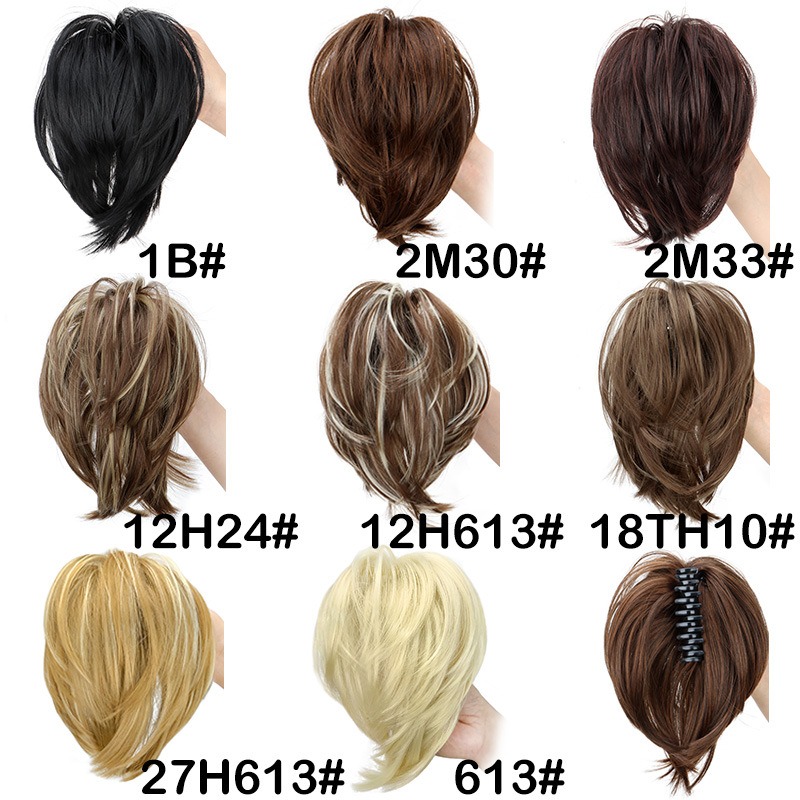Jepit rambut sintetis model cl - Claw Clip Messy Bun Hair Piece ulasan dan harga