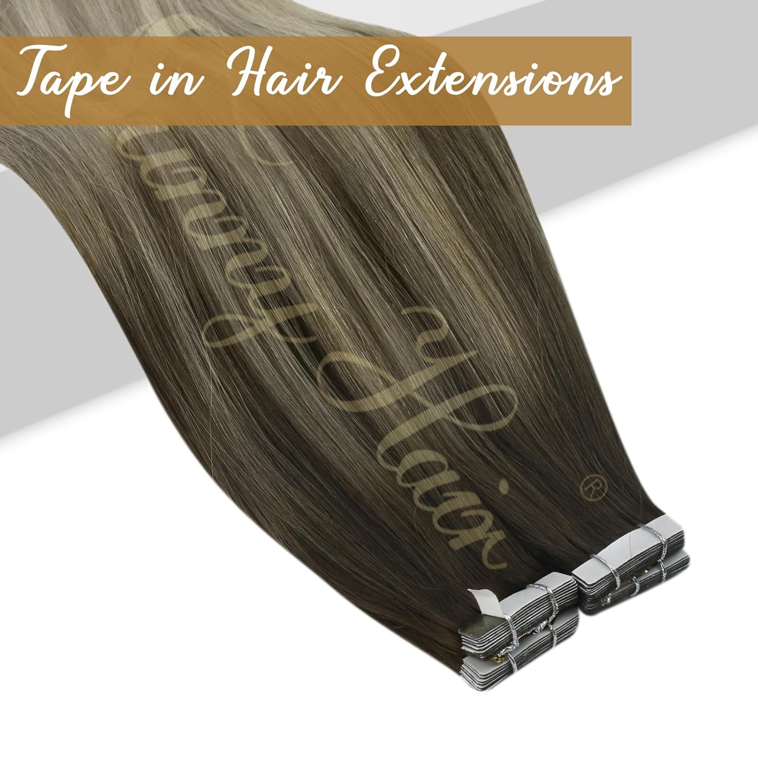 VeSunny Tape in Hair Extension - Invisible Tape In Extensions Real Hair ulasan dan harga