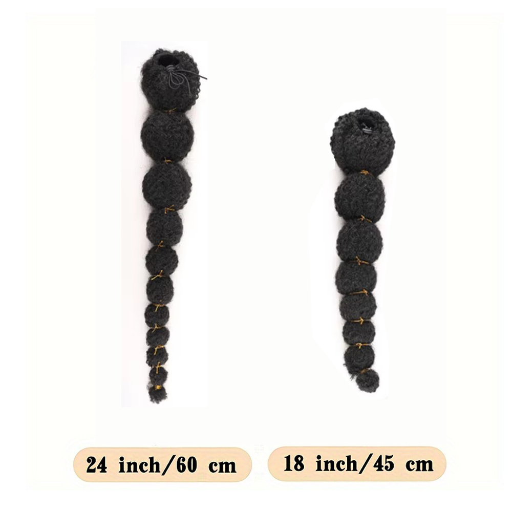 Ekstensi Rambut Model Kuncir K - Drawstring Afro Curly Puff Ponytail ulasan dan harga