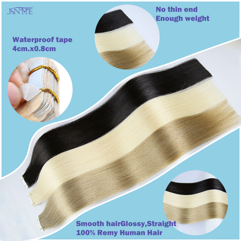 JSNME Tape In Hair Extension 1 - Invisible Tape In Extensions Real Hair ulasan dan harga