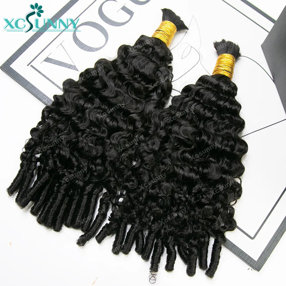 Rambut Kepang Boho Keriting Ai - Water Wave Bulk Human Hair For Braiding ulasan dan harga