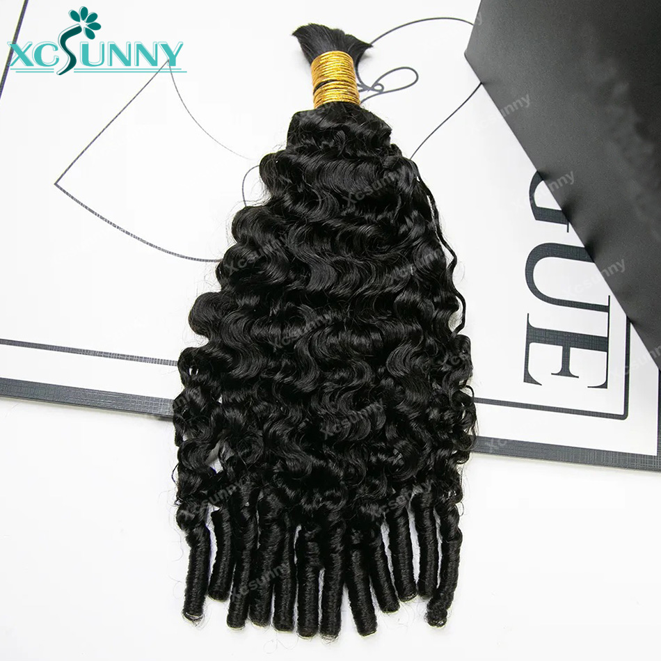 Rambut Kepang Boho Keriting Ai - Water Wave Bulk Human Hair For Braiding ulasan dan harga