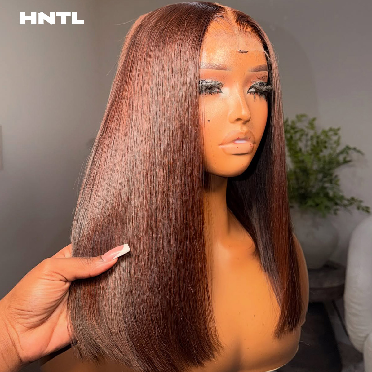 Wig Bob Warna Cokelat Tanpa Le - Pre Parted 13X4 Lace Front Bob Wig ulasan dan harga