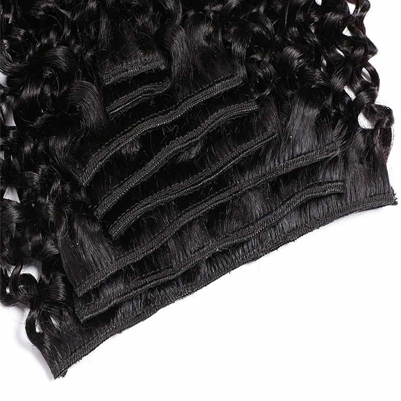 Afro klip rambut manusia ekste - Seamless Clip In Hair Extensions Human Hair ulasan dan harga