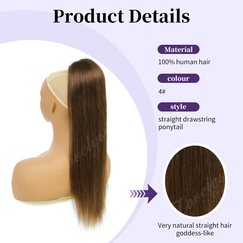 Ekstensi Rambut Kuncir Kuda Pe - Seamless Clip In Hair Extensions Human Hair ulasan dan harga