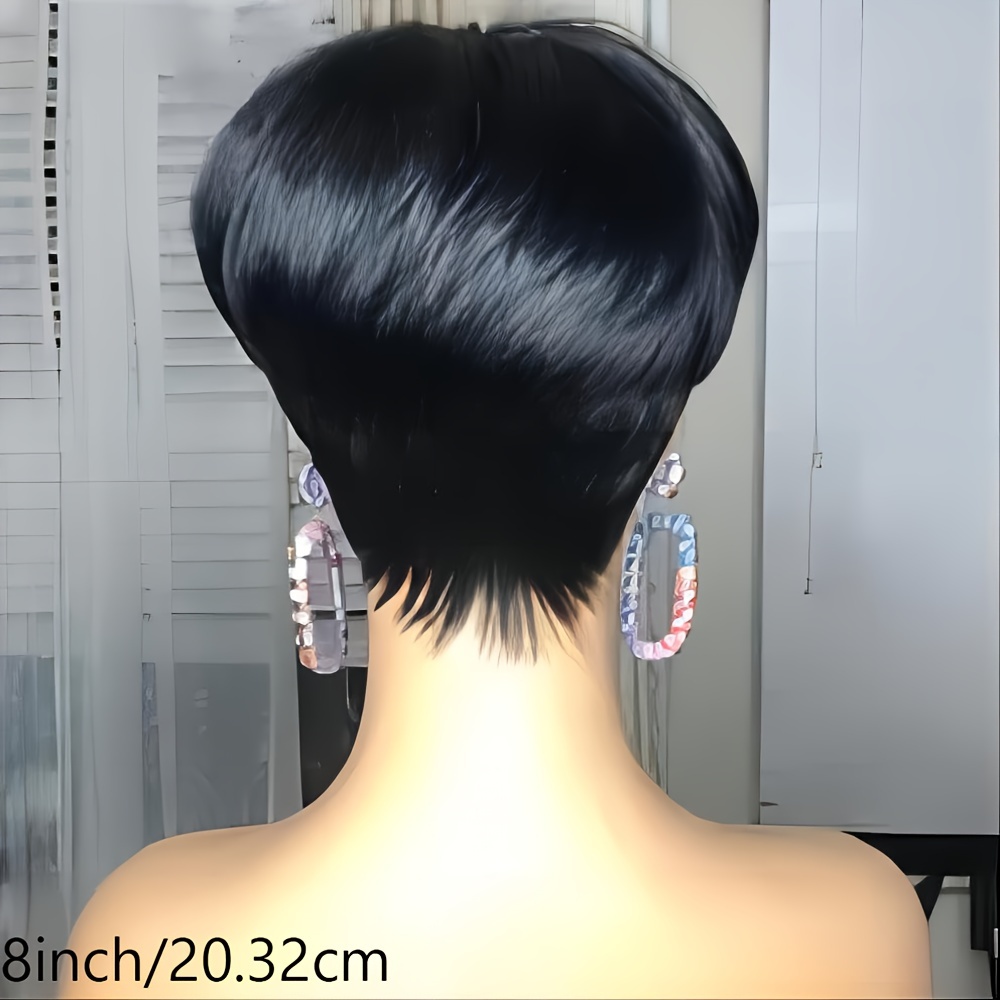 Wig Pixie pendek lapisan rambu - Short Pixie Cut Wig Human Hair Cheap ulasan dan harga