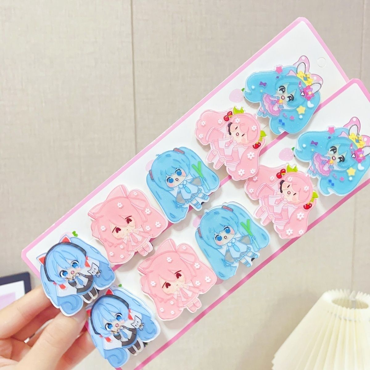 Jepit rambut kartun Hatsune Mi - Hair Bundles ulasan dan harga