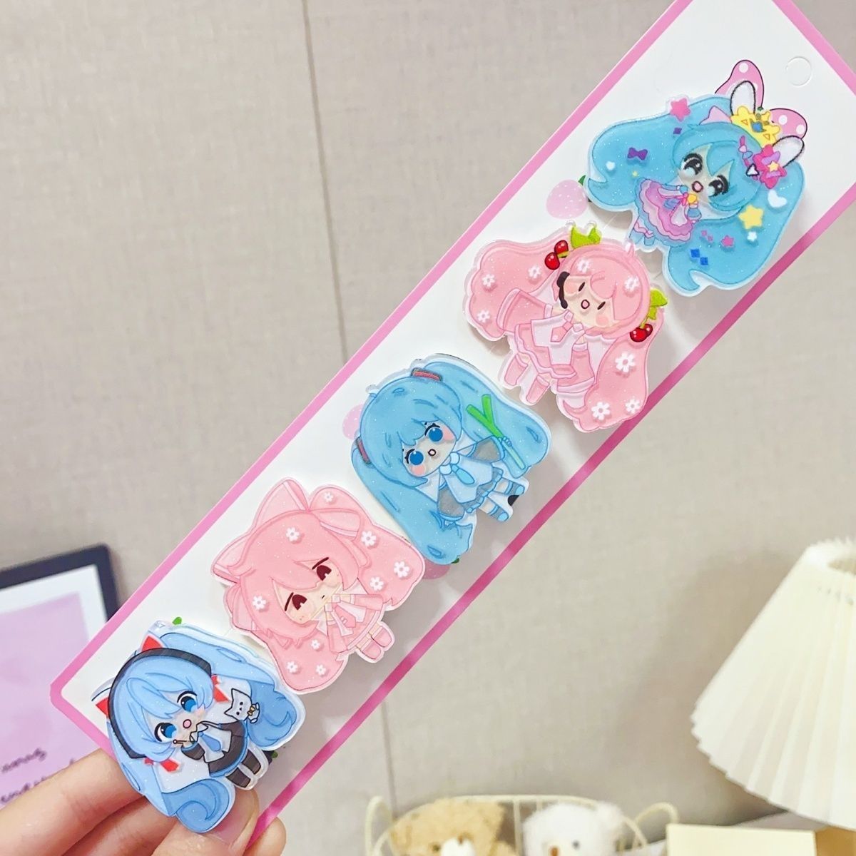 Jepit rambut kartun Hatsune Mi - Hair Bundles ulasan dan harga