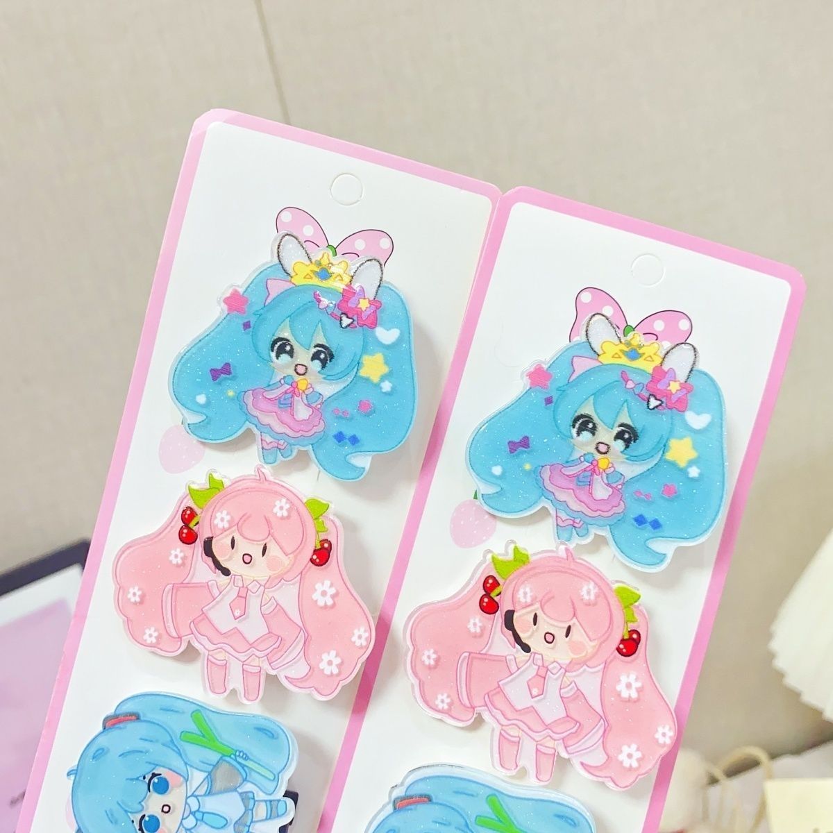 Jepit rambut kartun Hatsune Mi - Hair Bundles ulasan dan harga