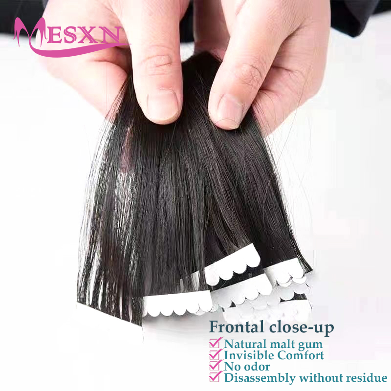 Ekstensi Rambut Manusia Mini T - Invisible Tape In Extensions Real Hair ulasan dan harga