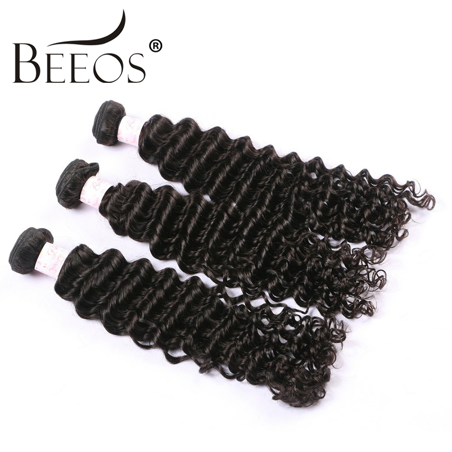 BEEOS Bundel Gelombang Dalam A - Deep Wave 3 Bundles With Closure ulasan dan harga
