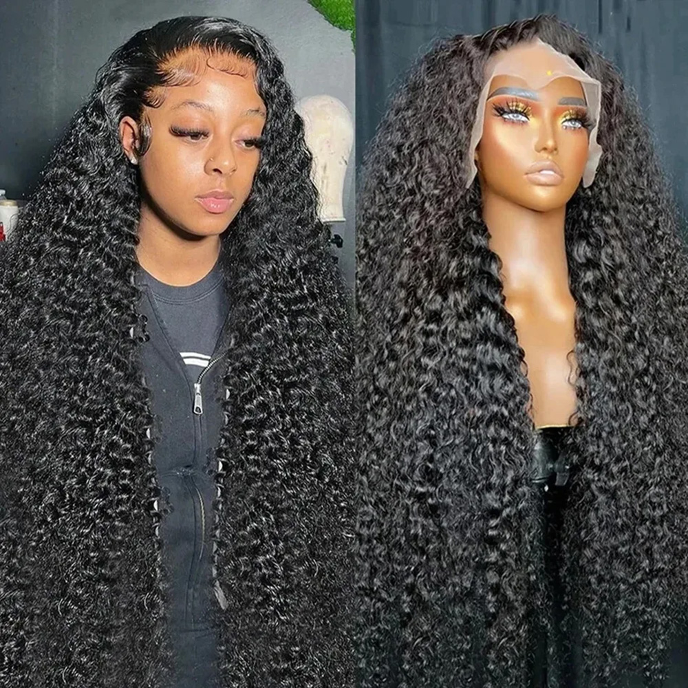 Wig Rambut Asli Deep Wave 13x4 - Hd Lace Frontal Wig Human Hair Pre Plucked ulasan dan harga