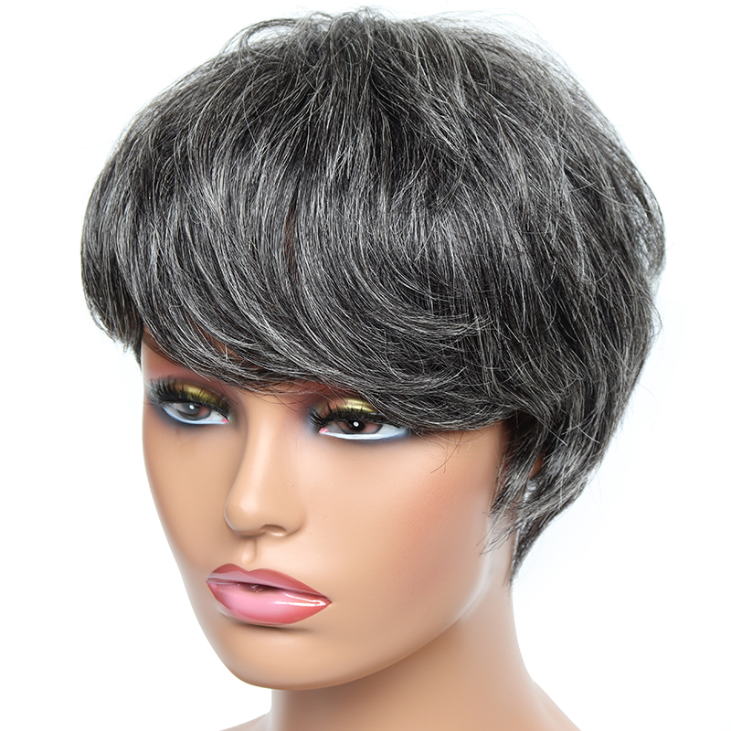 Wig rambut manusia lurus pende - Short Pixie Cut Wig Human Hair Cheap ulasan dan harga