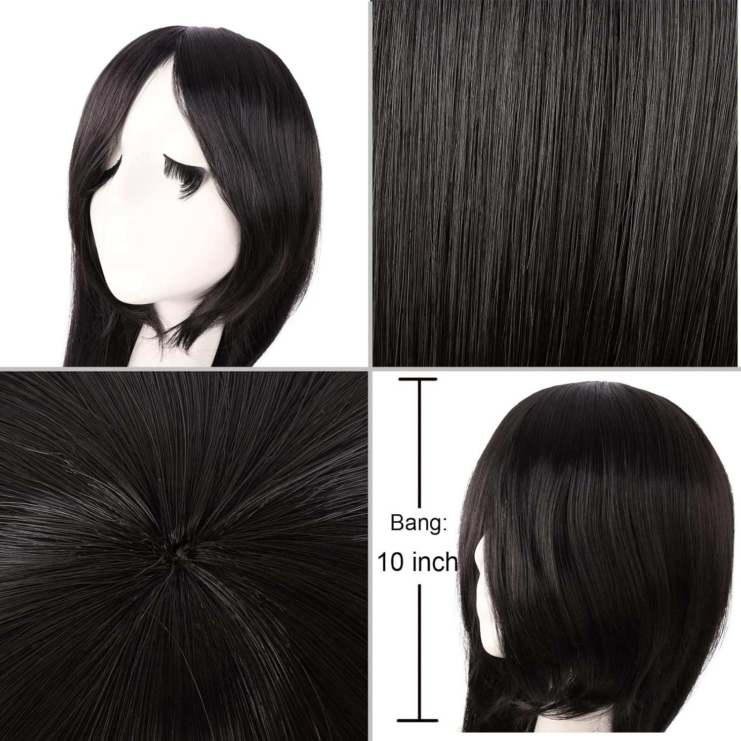 Wig Cosplay lurus panjang 40 i - Synthetic Braided Wigs For Black Women ulasan dan harga