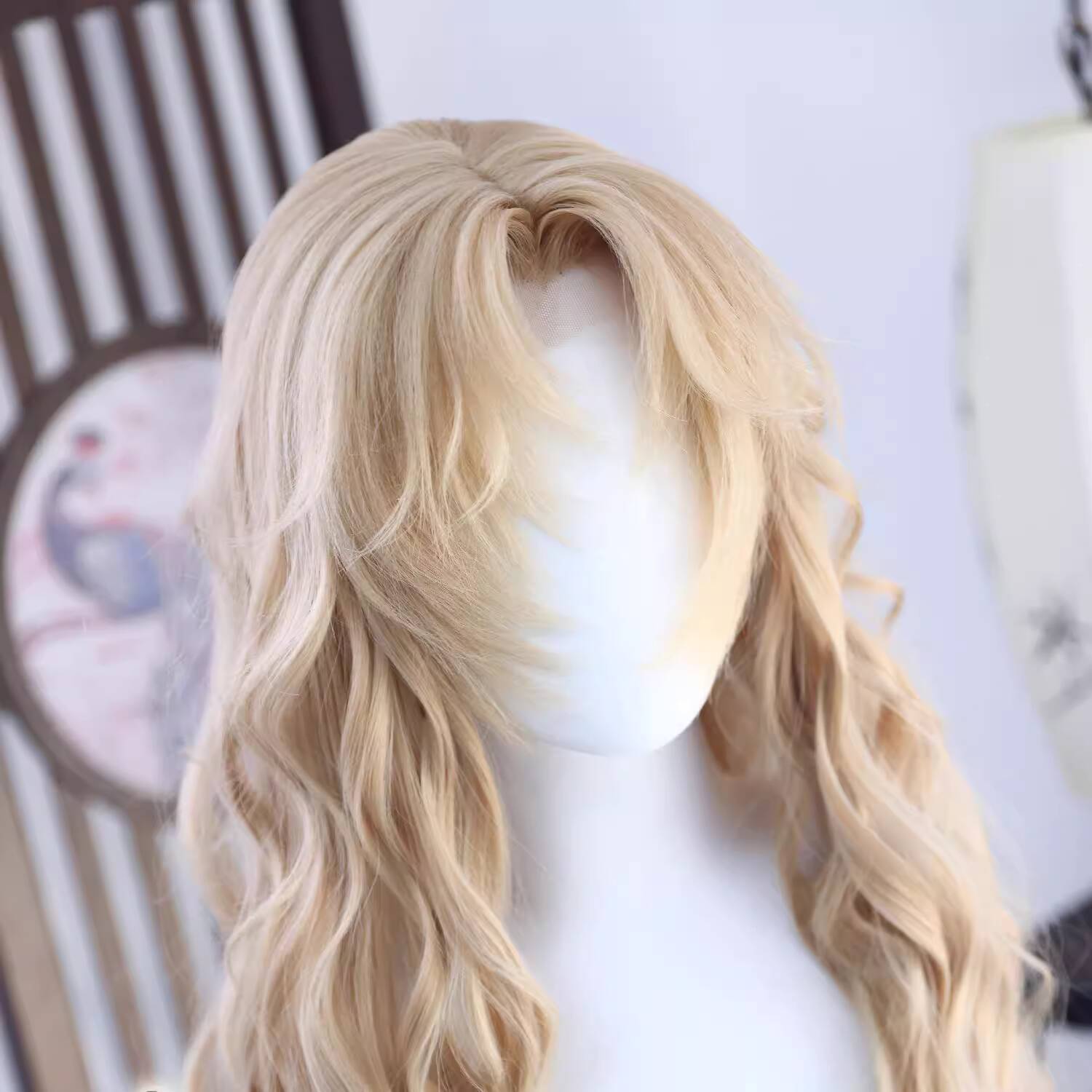Wig Cosplay Gaya Vermouth Beru - Synthetic Wigs ulasan dan harga