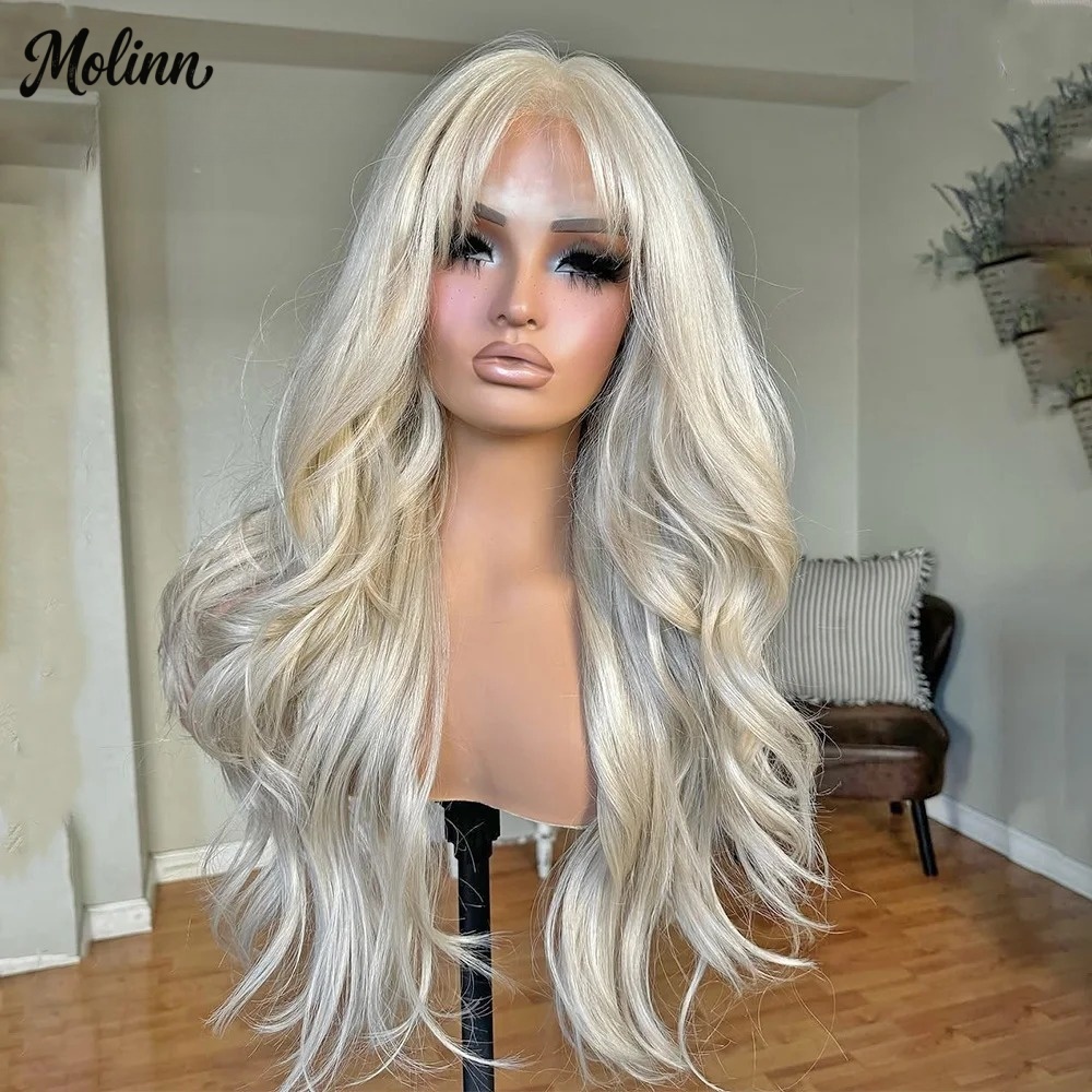 Wig Lace Front Blonde Body Wav - 613 Blonde Body Wave Lace Front Wig ulasan dan harga