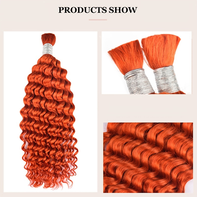 Rambut manusia pemanjangan mas - Water Wave Bulk Human Hair For Braiding ulasan dan harga