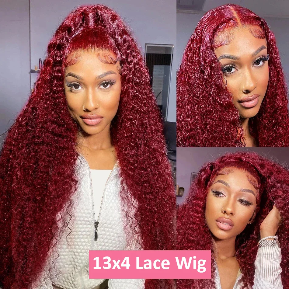 Wig Rambut Manusia Burgundy De - Human Hair Wigs ulasan dan harga