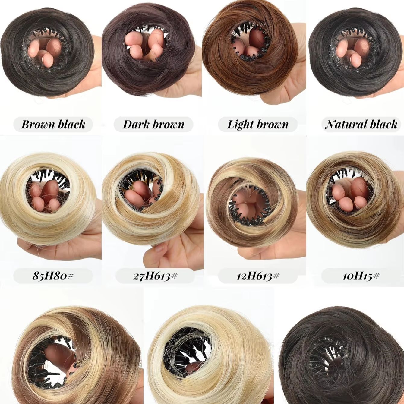 Jepit Rambut Mini Sintetis Mod - Claw Clip Messy Bun Hair Piece ulasan dan harga