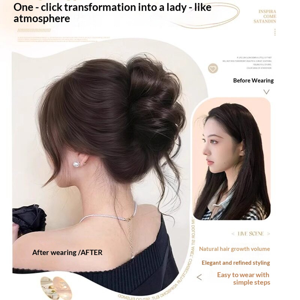 1 Buah Klip Cakar Ekstensi San - Claw Clip Messy Bun Hair Piece ulasan dan harga